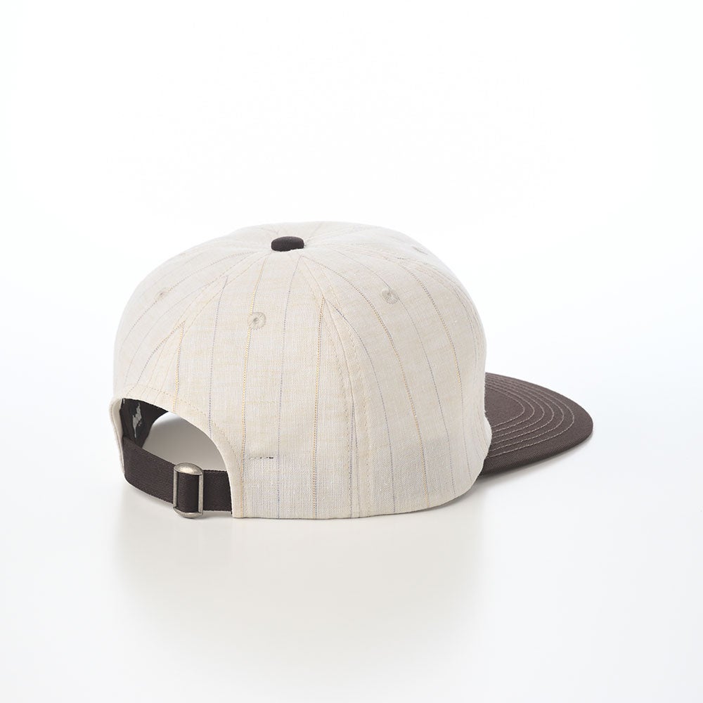 ショット キャップ LINEN MIX STRIPE CAP（リネンミックス ストライプ