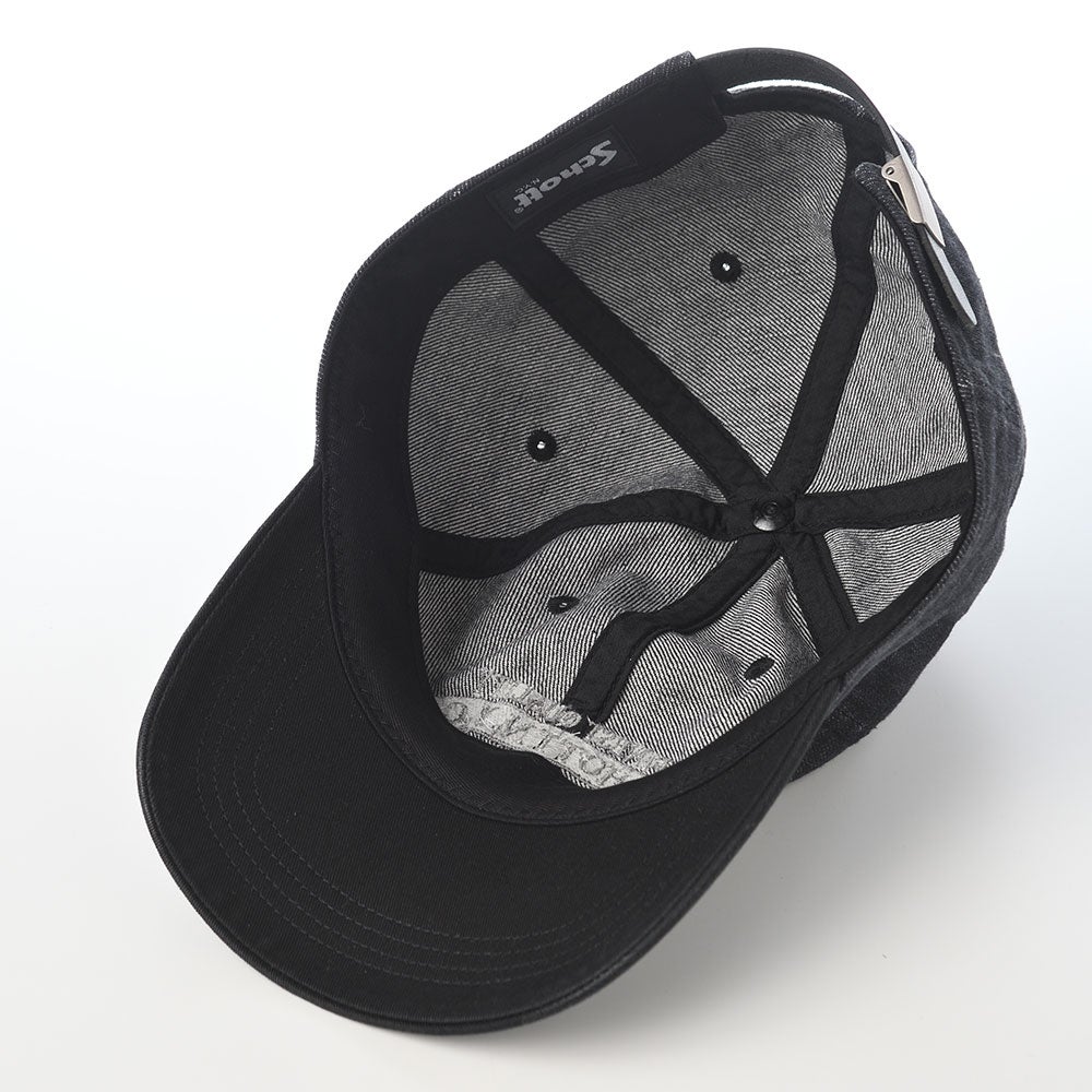 ショット キャップ AGED DENIM EMB 6P CAP（エイジドデニム エンブロイ