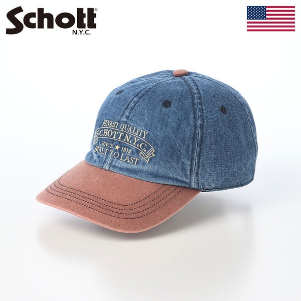 AGED DENIM EMB 6P CAP（エイジドデニム エンブロイダリー 6P キャップ） SC150 ブルー