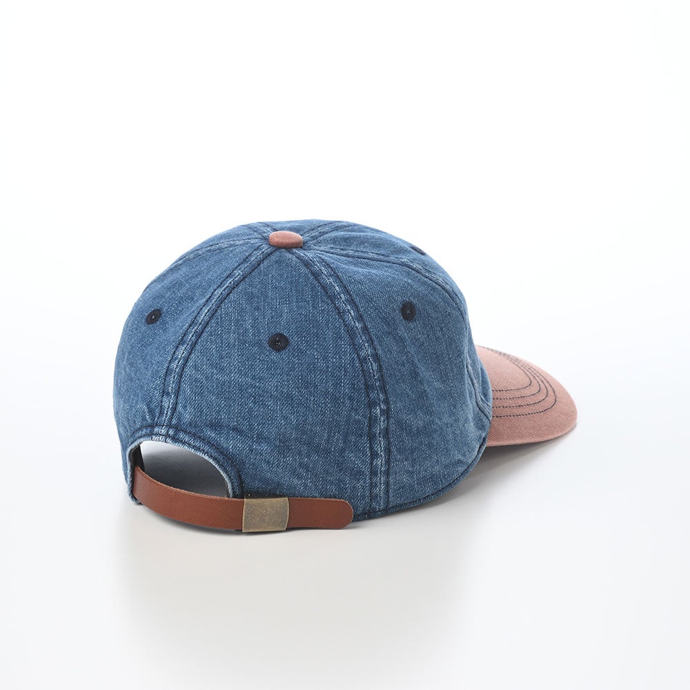 ショット キャップ AGED DENIM EMB 6P CAP（エイジドデニム エンブロイ
