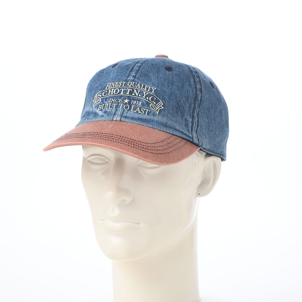 ショット キャップ AGED DENIM EMB 6P CAP（エイジドデニム エンブロイ