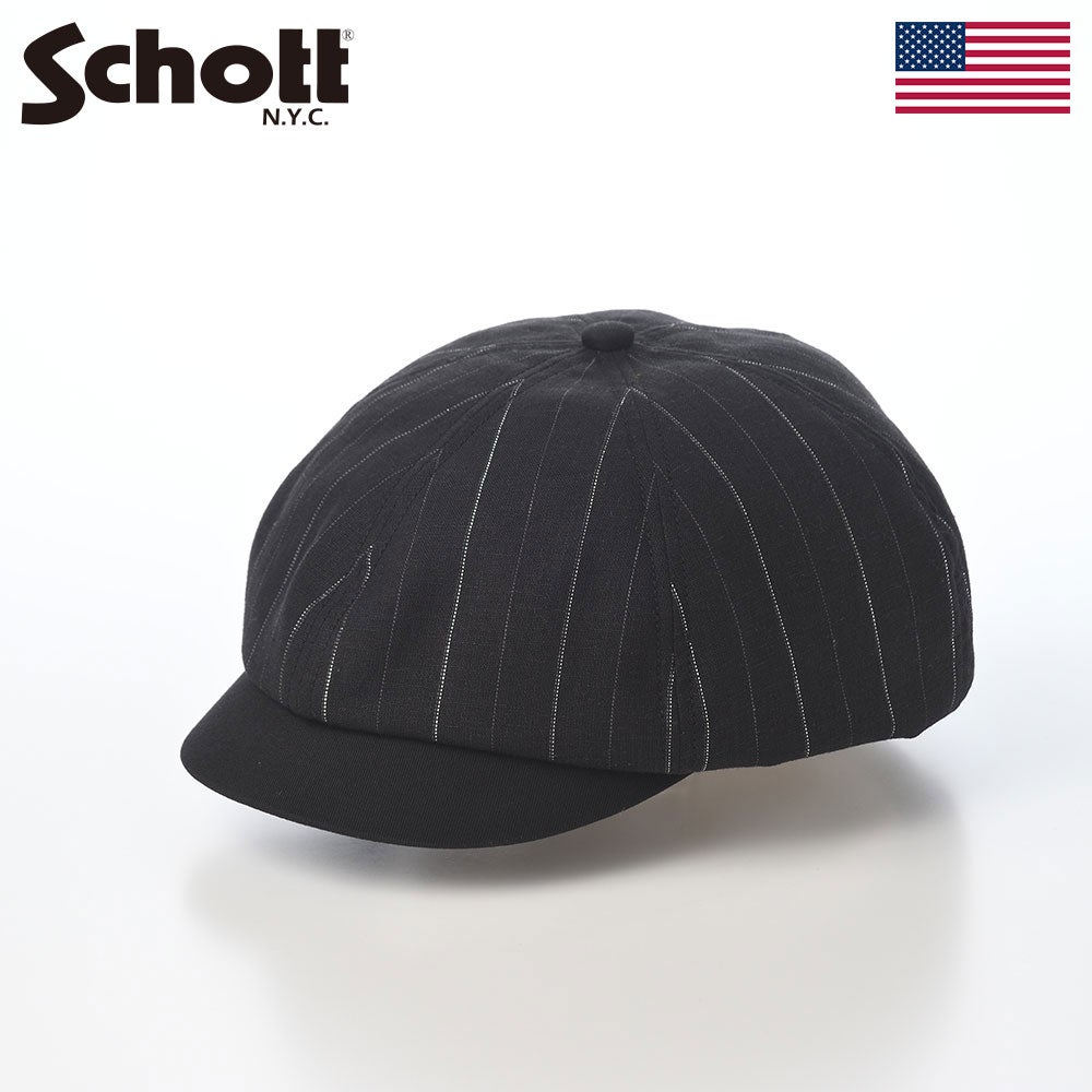 ショット キャスケット LINEN MIX STRIPE CASQUETTE（リネンミックス