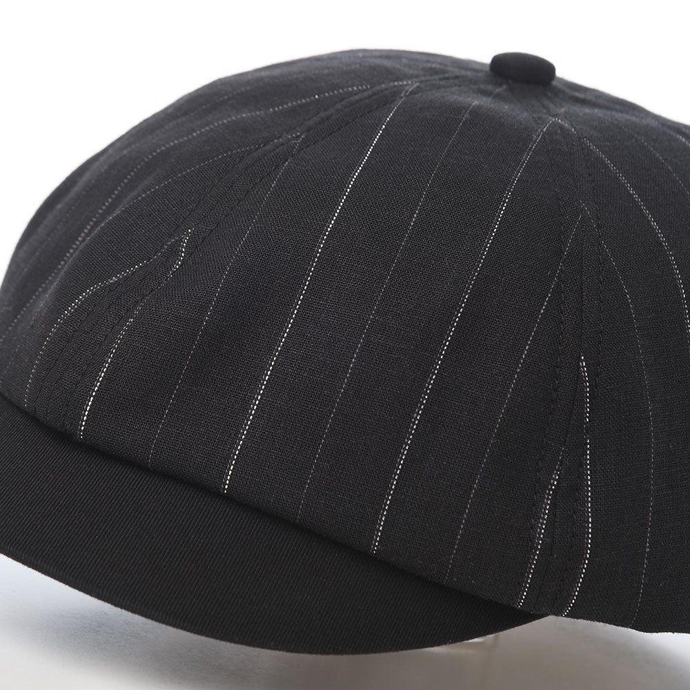 ショット キャスケット LINEN MIX STRIPE CASQUETTE（リネンミックス