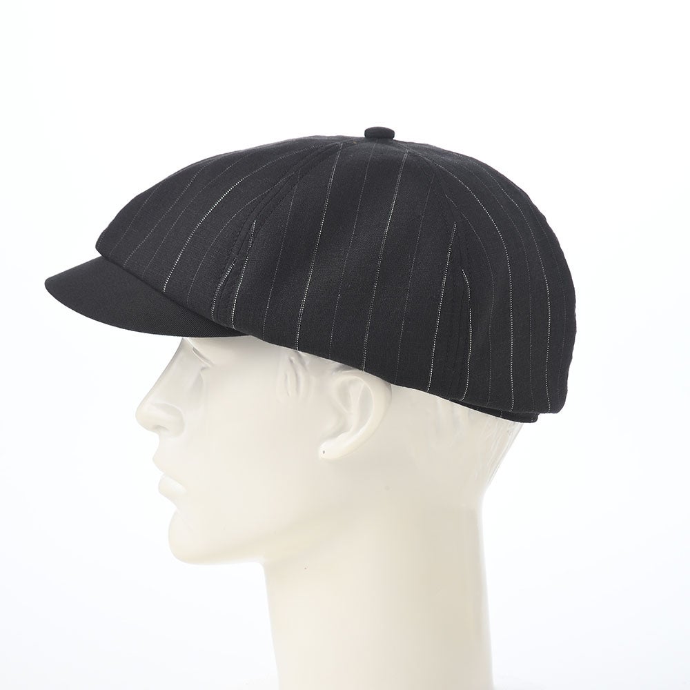 ショット キャスケット LINEN MIX STRIPE CASQUETTE（リネンミックス