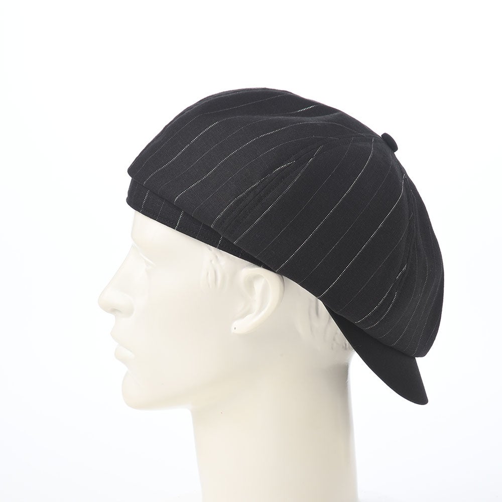 ショット キャスケット LINEN MIX STRIPE CASQUETTE（リネンミックス