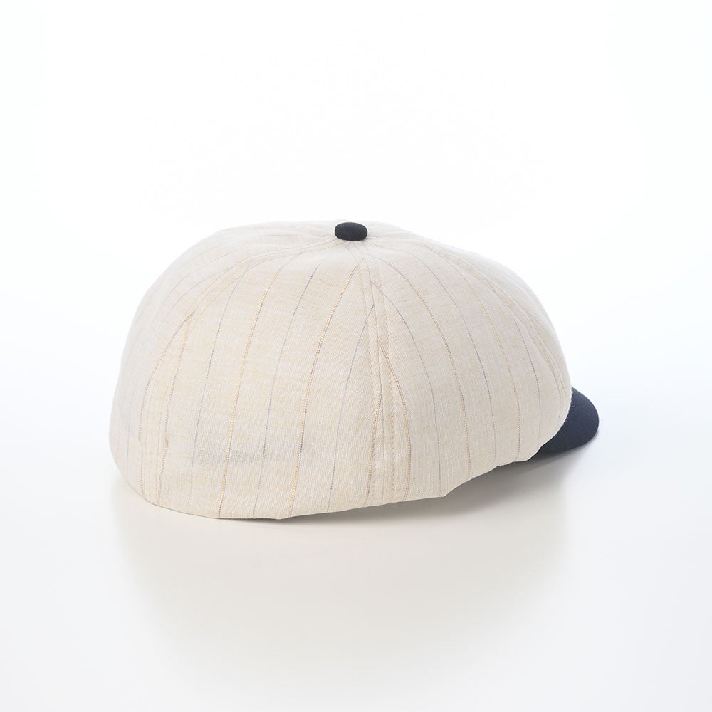 ショット キャスケット LINEN MIX STRIPE CASQUETTE（リネンミックス