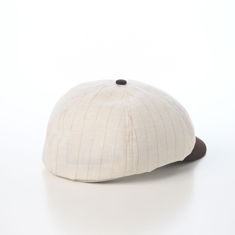 ショット キャスケット LINEN MIX STRIPE CASQUETTE（リネンミックス