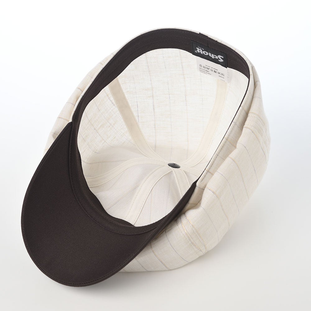 ショット キャスケット LINEN MIX STRIPE CASQUETTE（リネンミックス