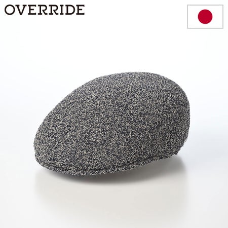 オーバーライドのハンチング OR OGC GIMA KNIT HUNTING（ギマ ニット ハンチング） ネイビー