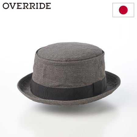 オーバーライドのポークパイハット OR PAPER CLOTH PORK PIE（ペーパークロス ポークパイ） グレー
