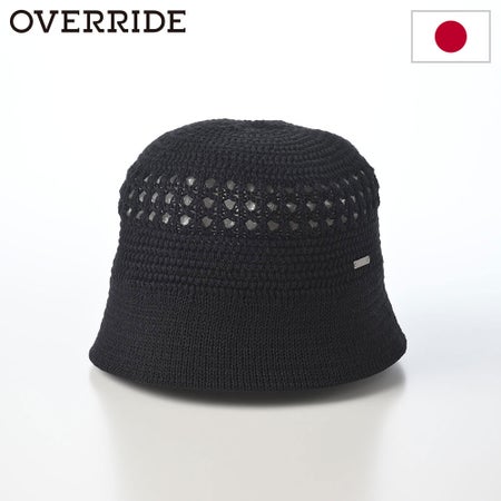 オーバーライドのバケットハット OR OGC GIMA KNIT HAT（ギマ ニット ハット） ブラック