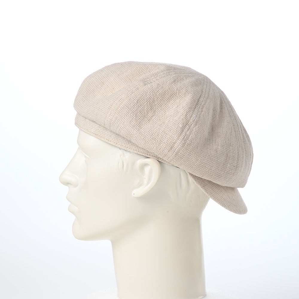 Middle Casquette（ミドル キャスケット） ベージュ | 帽子通販 時谷堂百貨