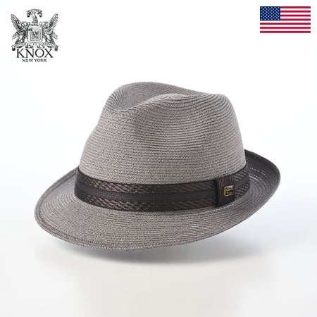ノックスのブレードハット Linen Braid Hat KW（リネン ブレード ハット） グレー