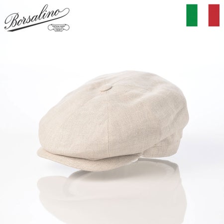 ボルサリーノのハンチング Hunting Cesare Spigato Linen（ハンチング チェーザレ スピゲート リネン） B15120 ベージュ