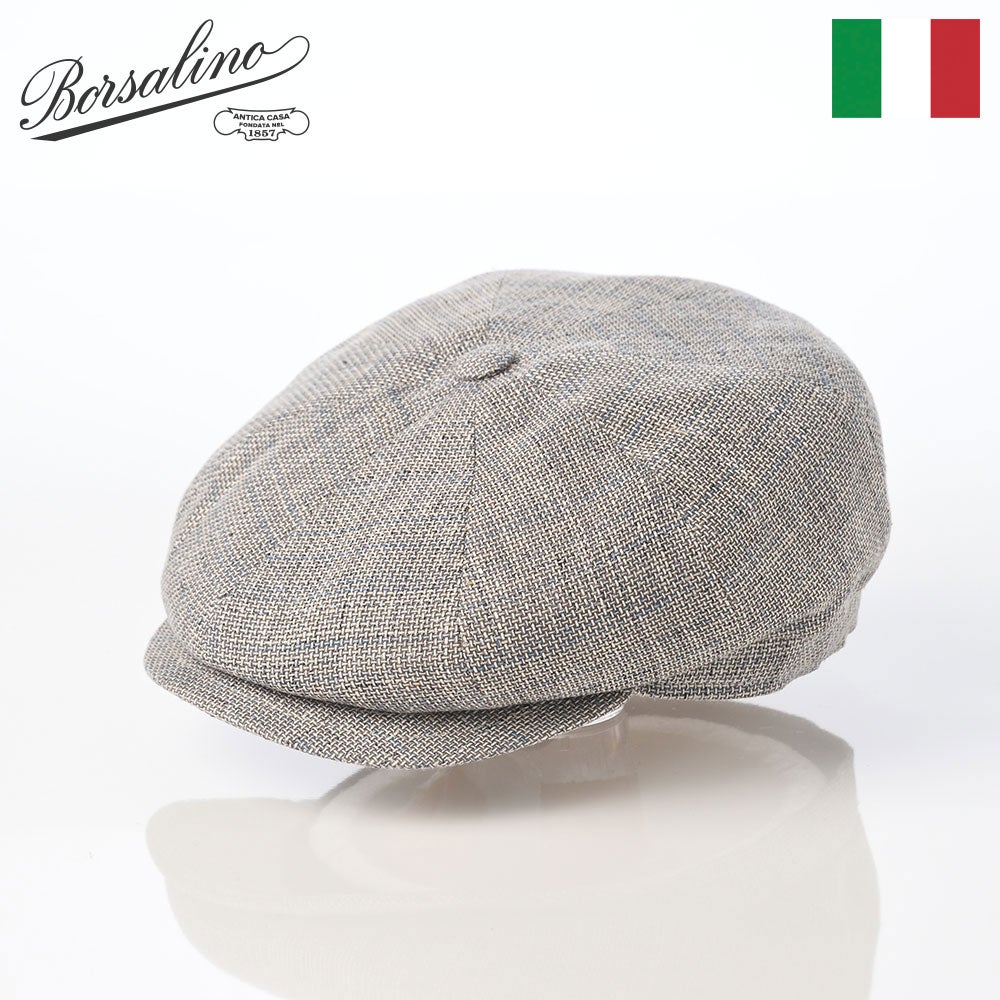 新品　未使用　ボルサリーノ　HUNTING　帽子　3L　61cm ボルサリーノ ハンチング Hunting Parigi Linen（ハンチング パリギ