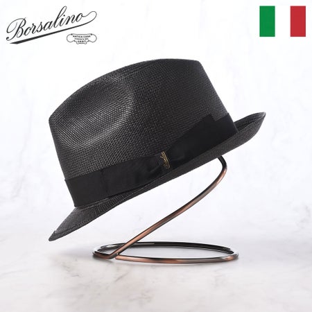 ボルサリーノのパナマハット Panama Quito Trilby（パナマキート トリルビー） 141089 ブラック