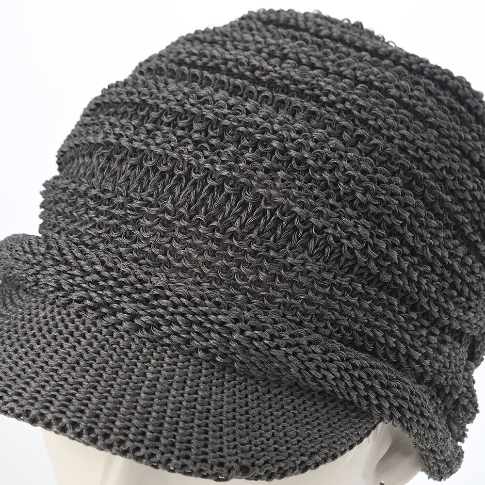 と*ん様 575 CASQUETTE / STRAW YARN THERMO レッター キャスケット Straw Yarn Cas（ストローヤーン キャス