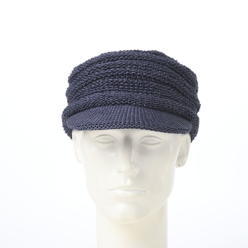 レッターのキャスケット Straw Yarn Cas（ストローヤーン キャス） インディゴ
