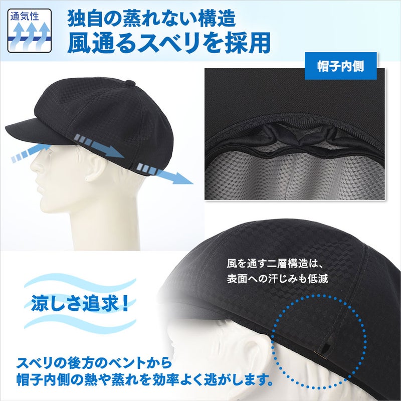 ノックスのゴルフキャスケット Aeria Golf Cas（エアリア ゴルフキャス） ブラック
