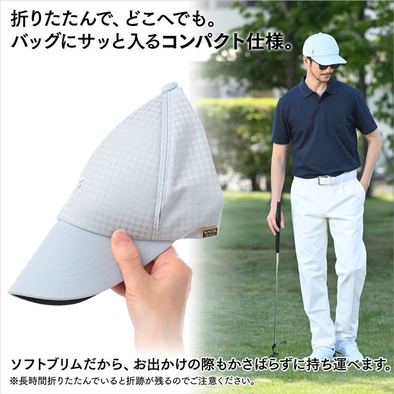 ノックスのゴルフキャップ Aeria Golf Cap（エアリア ゴルフキャップ） ブルー