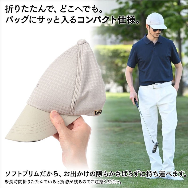 ノックスのゴルフキャップ Aeria Golf Cap（エアリア ゴルフキャップ） ナチュラル