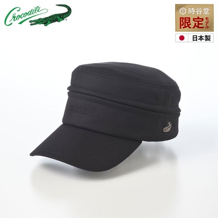 クロコダイルのサンバイザー Air Mesh 2way Golf Cap（エアメッシュ ツーウェイ ゴルフキャップ） ブラック