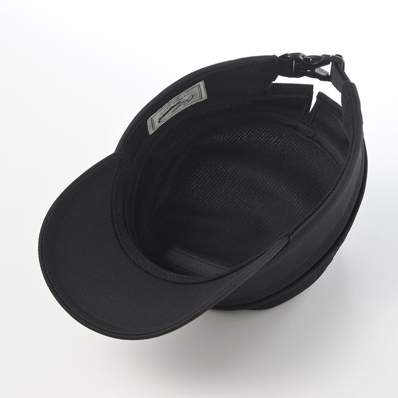 クロコダイルのサンバイザー Air Mesh 2way Golf Cap（エアメッシュ ツーウェイ ゴルフキャップ） ブラック