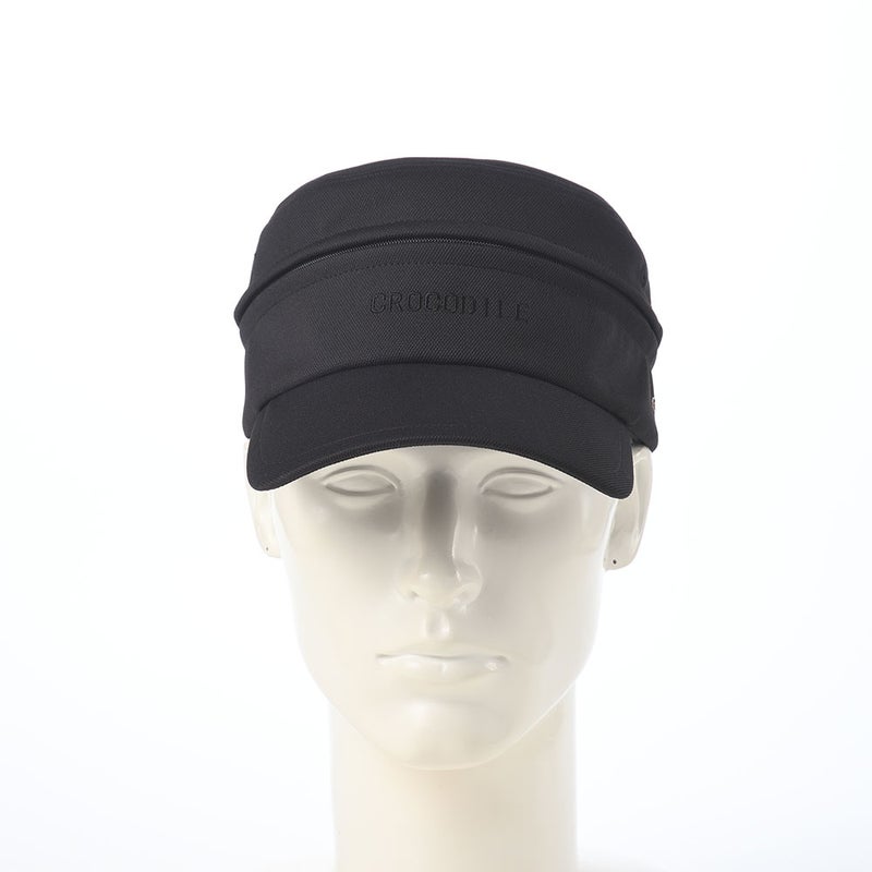 クロコダイルのサンバイザー Air Mesh 2way Golf Cap（エアメッシュ ツーウェイ ゴルフキャップ） ブラック