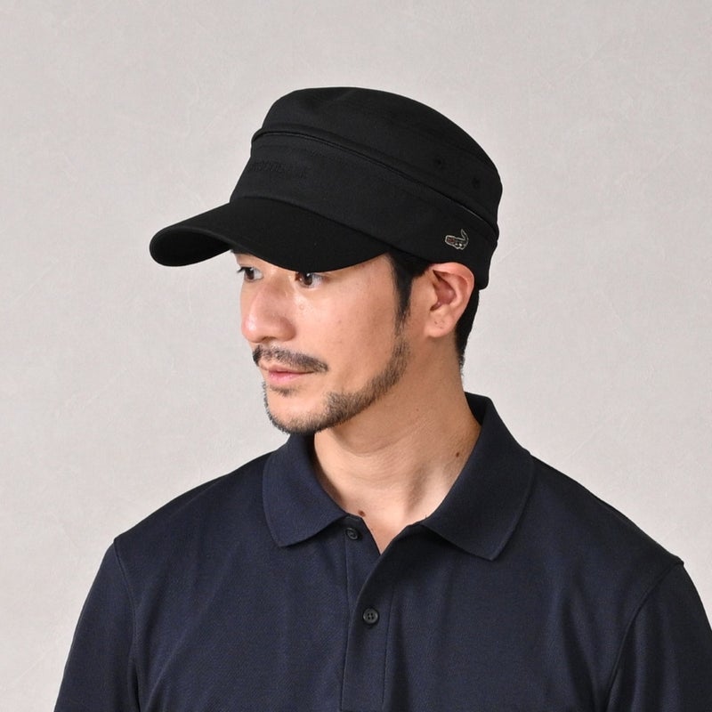 クロコダイルのサンバイザー Air Mesh 2way Golf Cap（エアメッシュ ツーウェイ ゴルフキャップ） ブラック