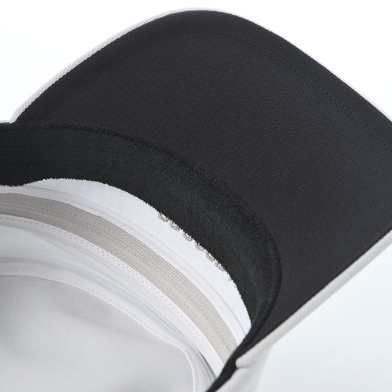 クロコダイルのサンバイザー Air Mesh 2way Golf Cap（エアメッシュ ツーウェイ ゴルフキャップ） ライトグレー