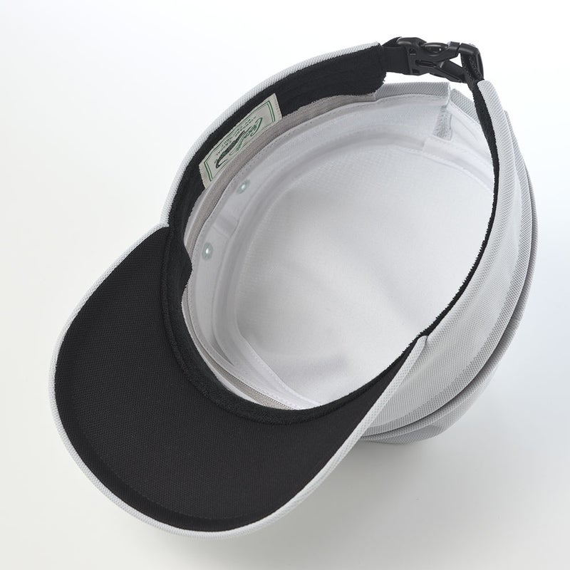 クロコダイルのサンバイザー Air Mesh 2way Golf Cap（エアメッシュ ツーウェイ ゴルフキャップ） ライトグレー