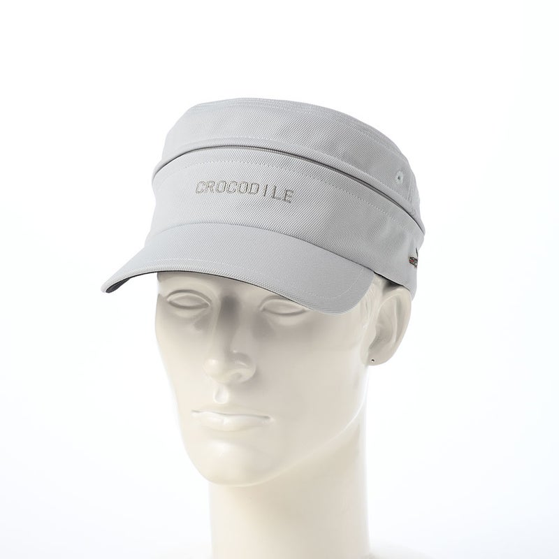 クロコダイルのサンバイザー Air Mesh 2way Golf Cap（エアメッシュ ツーウェイ ゴルフキャップ） ライトグレー