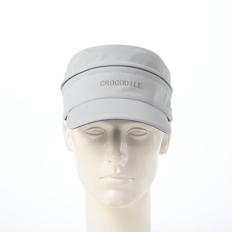 クロコダイルのサンバイザー Air Mesh 2way Golf Cap（エアメッシュ ツーウェイ ゴルフキャップ） ライトグレー