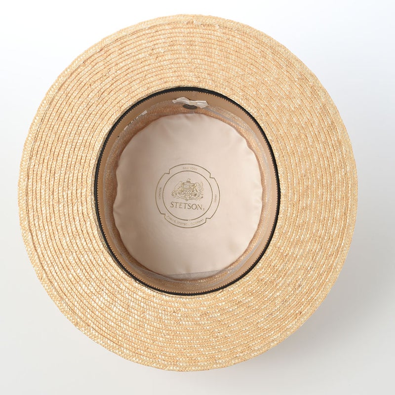 ステットソンのカンカン帽 STRAW BRAID KANKAN HAT（ストローブレード カンカンハット） SE853 ベージュ
