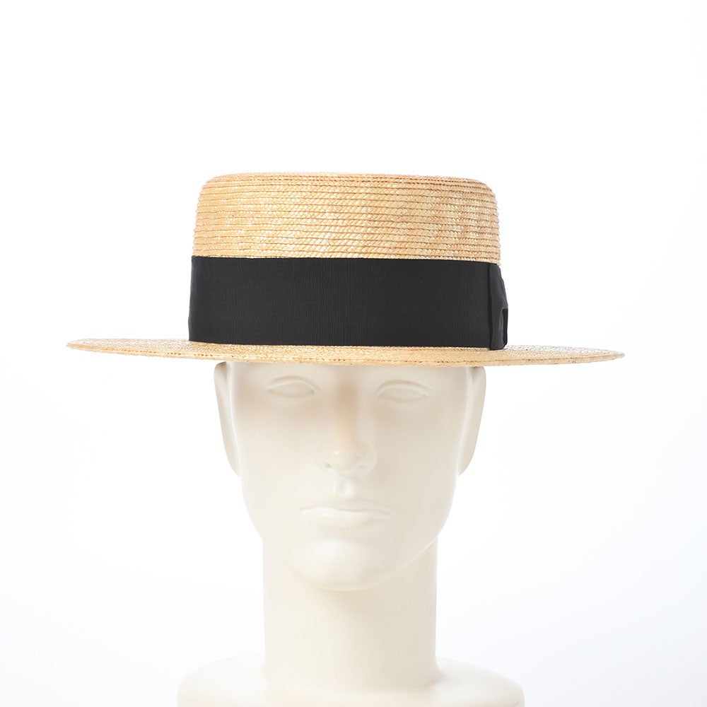 STETSON ベージュ ボーラーハット　カンカン帽　BRAID KANKAN ステットソン カンカン帽 STRAW BRAID KANKAN HAT（ストローブレード