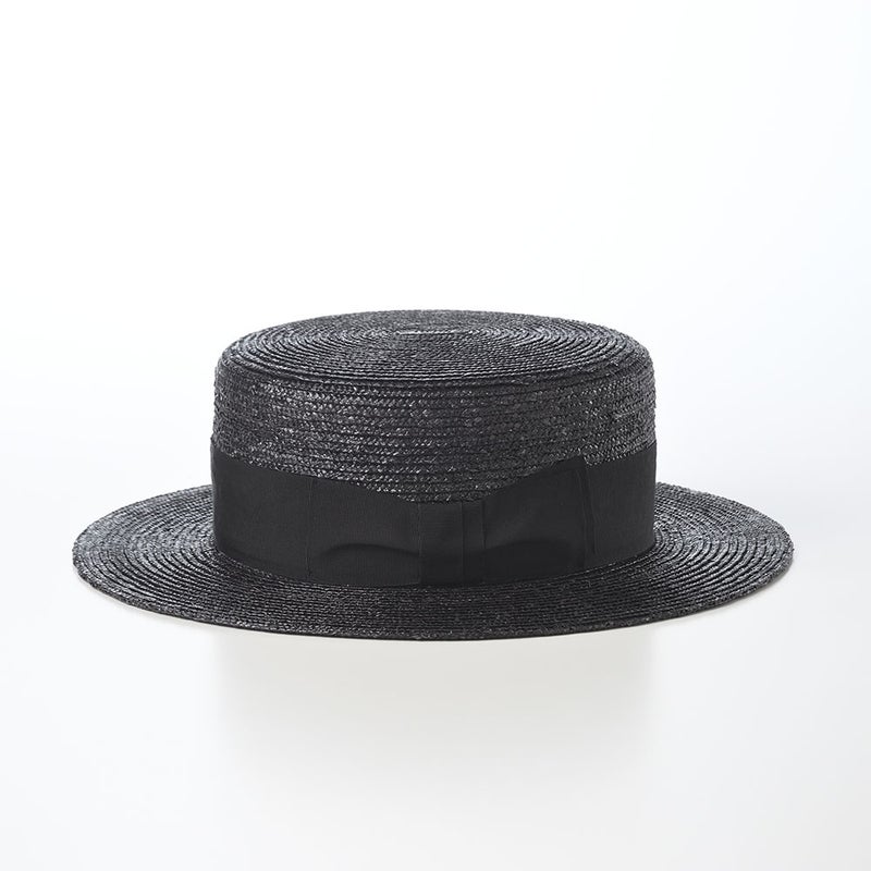 ステットソンのカンカン帽 STRAW BRAID KANKAN HAT（ストローブレード カンカンハット） SE853 ブラック