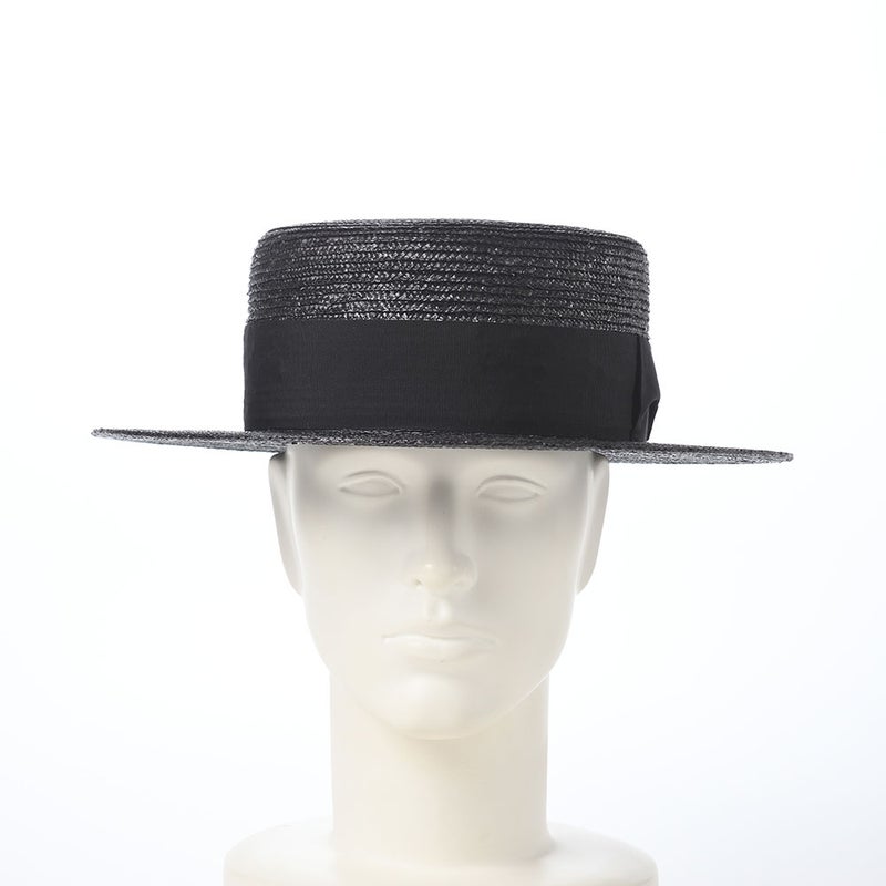 ステットソンのカンカン帽 STRAW BRAID KANKAN HAT（ストローブレード カンカンハット） SE853 ブラック