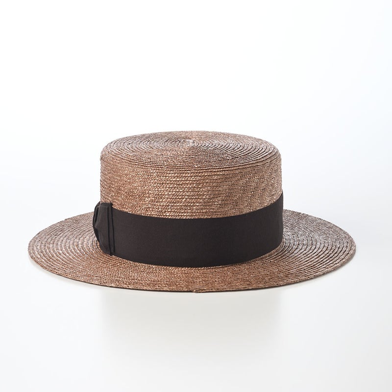ステットソンのカンカン帽 STRAW BRAID KANKAN HAT（ストローブレード カンカンハット） SE853 ブラウン