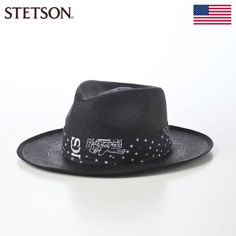 ステットソンのパナマハット HERITAGE BANDANA PANAMA（ヘリテージ バンダナ パナマ） SE872 ブラック