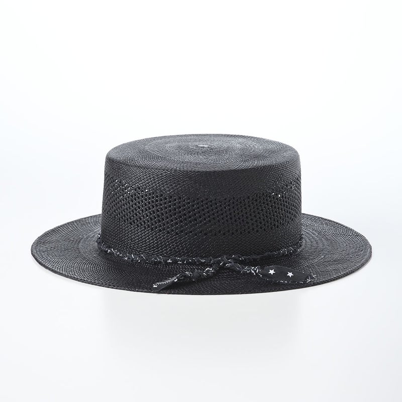 ステットソンのボーターハット VENTED FLAT BANDANA PANAMA（ベンテッド フラット バンダナ パナマ） SE873 ブラック