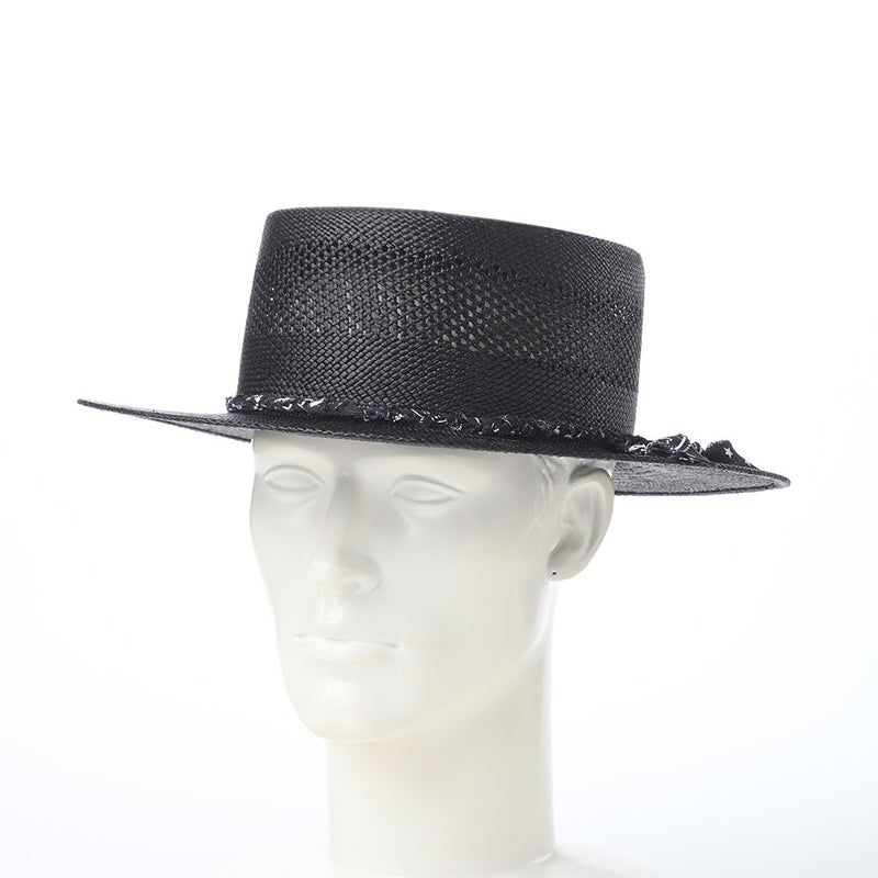 ステットソンのボーターハット VENTED FLAT BANDANA PANAMA（ベンテッド フラット バンダナ パナマ） SE873 ブラック