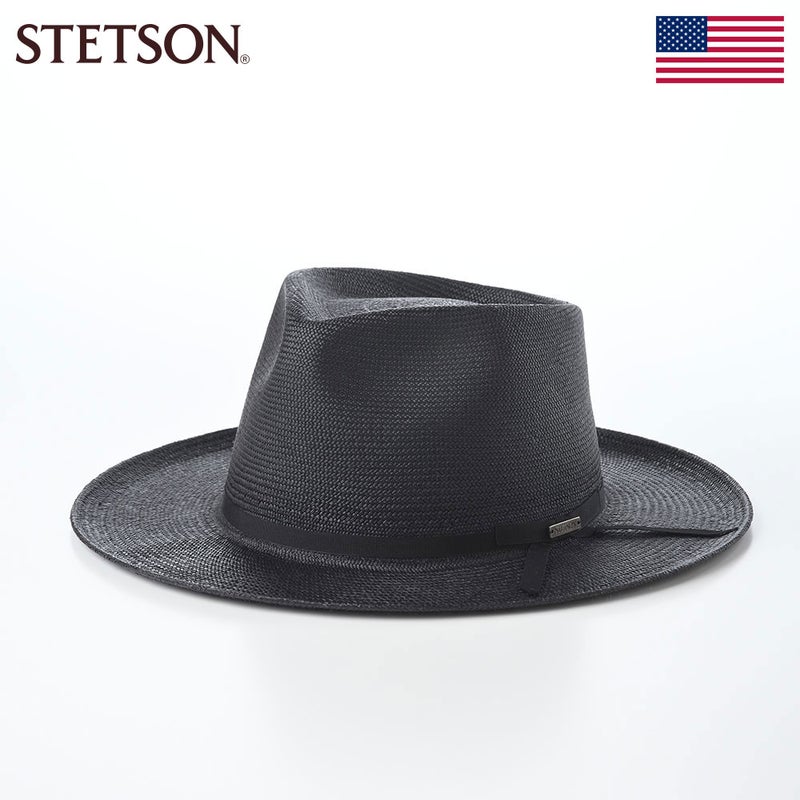 ステットソンのパナマハット FLAT VINTAGE NARROW PANAMA G12（フラット ヴィンテージ ナロー パナマ G12） SE876 ブラック