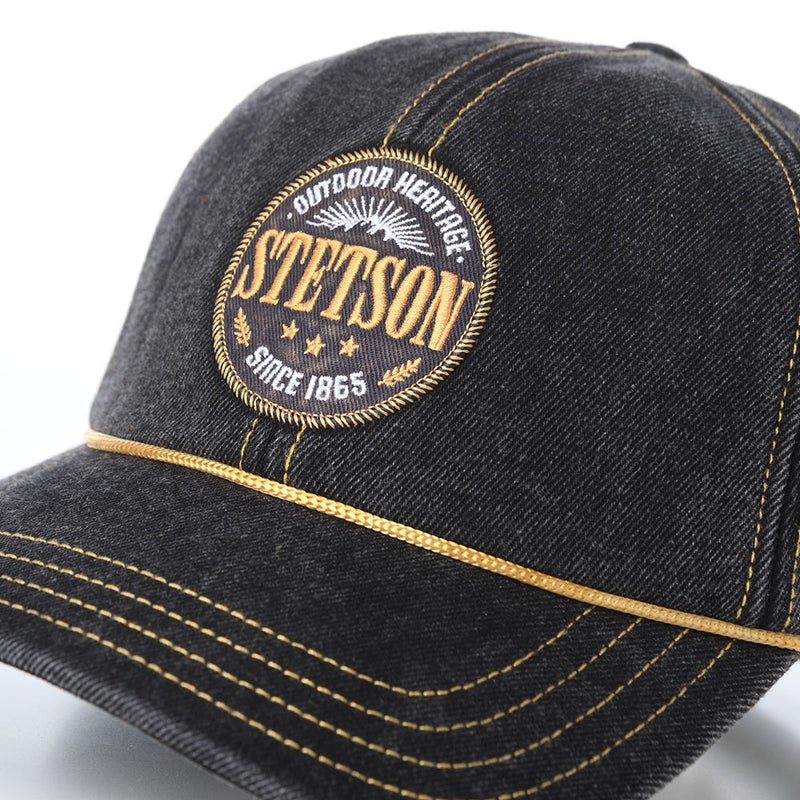 ステットソンのキャップ BASEBALL CAP OUTDOOR HERITAGE（ベースボールキャップ アウトドア ヘリテージ） ST326EU ブラック