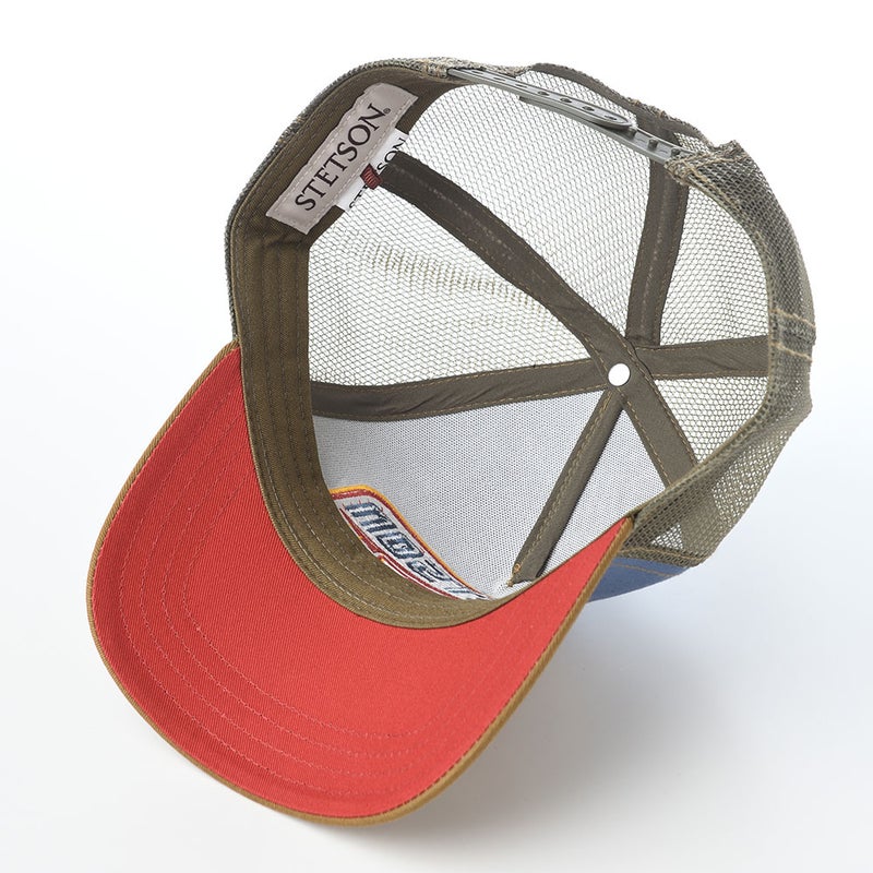 ステットソンのキャップ TRUCKER CAP S WING（トラッカーキャップ S ウィング） ST329EU カーキ