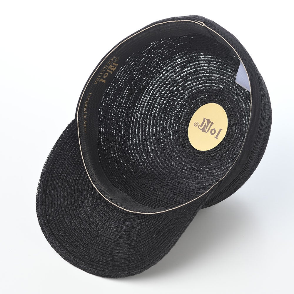 Abaca sanada cap（アバカサナダキャップ） ブラック | 帽子通販 時谷