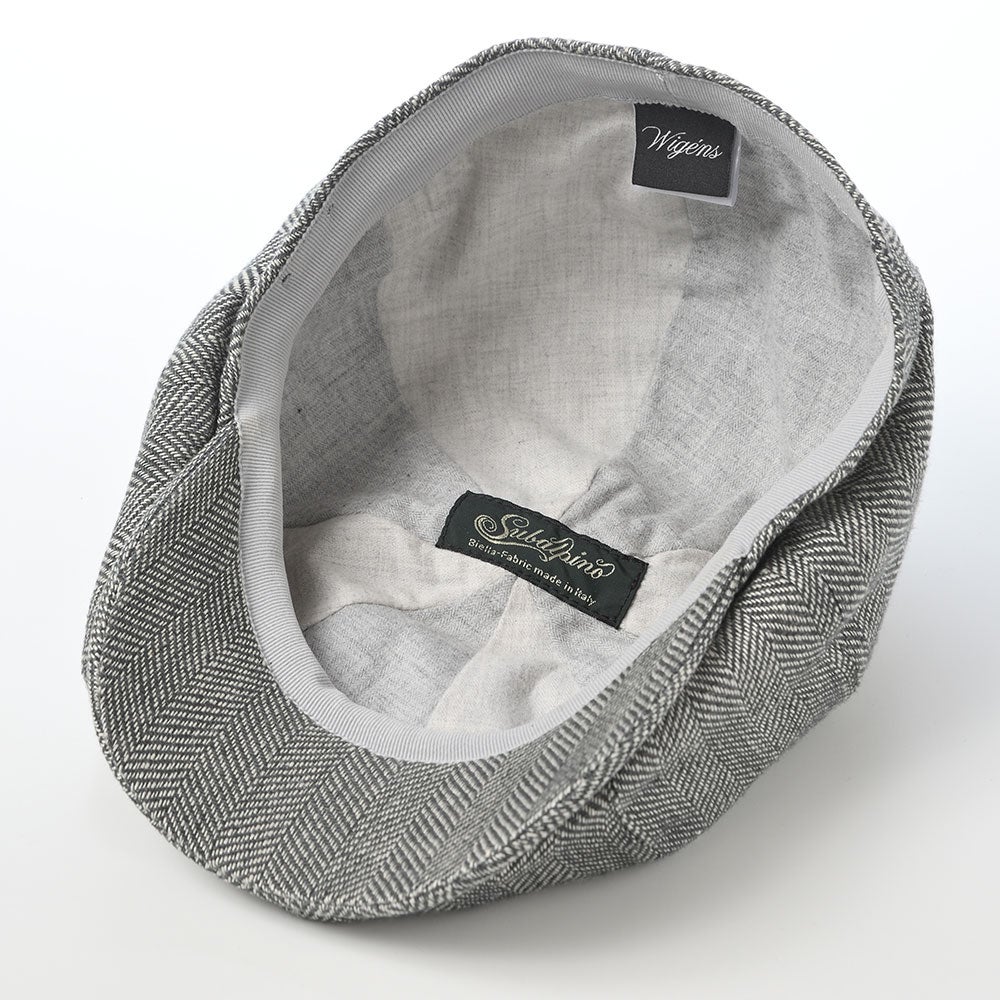HERMES へリーンボーン グレー ハンチング Herringbone 8Panel Hunting（ヘリンボーン 8パネル ハンチング