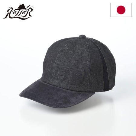 レッターのキャップ Color Denim Cap（カラーデニム キャップ） ブラック