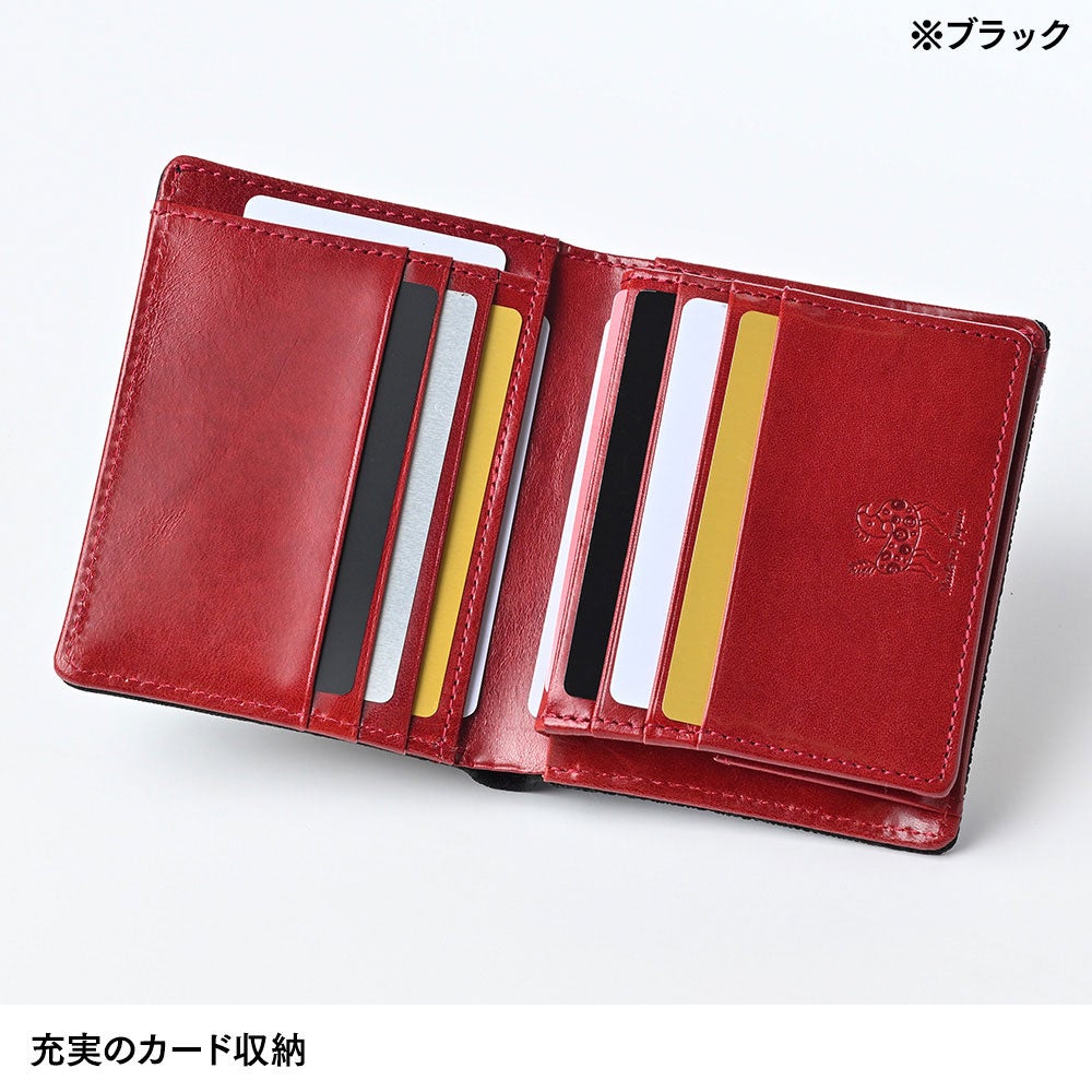 二つ折り財布 ズー 二つ折り財布 象革 バイカラー 二つ折り財布 パープル | 帽子通販