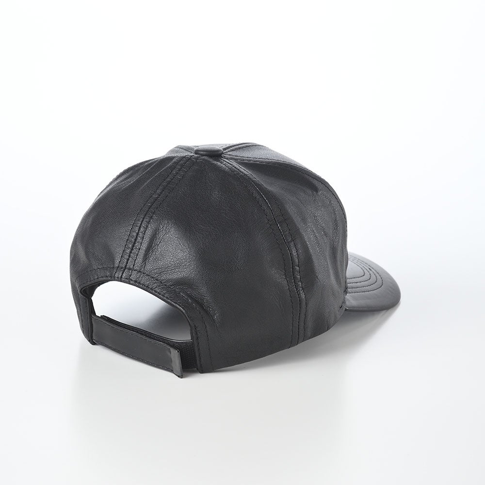 KB Leather Cap（KB レザー キャップ） ブラック | 帽子通販 時谷堂百貨
