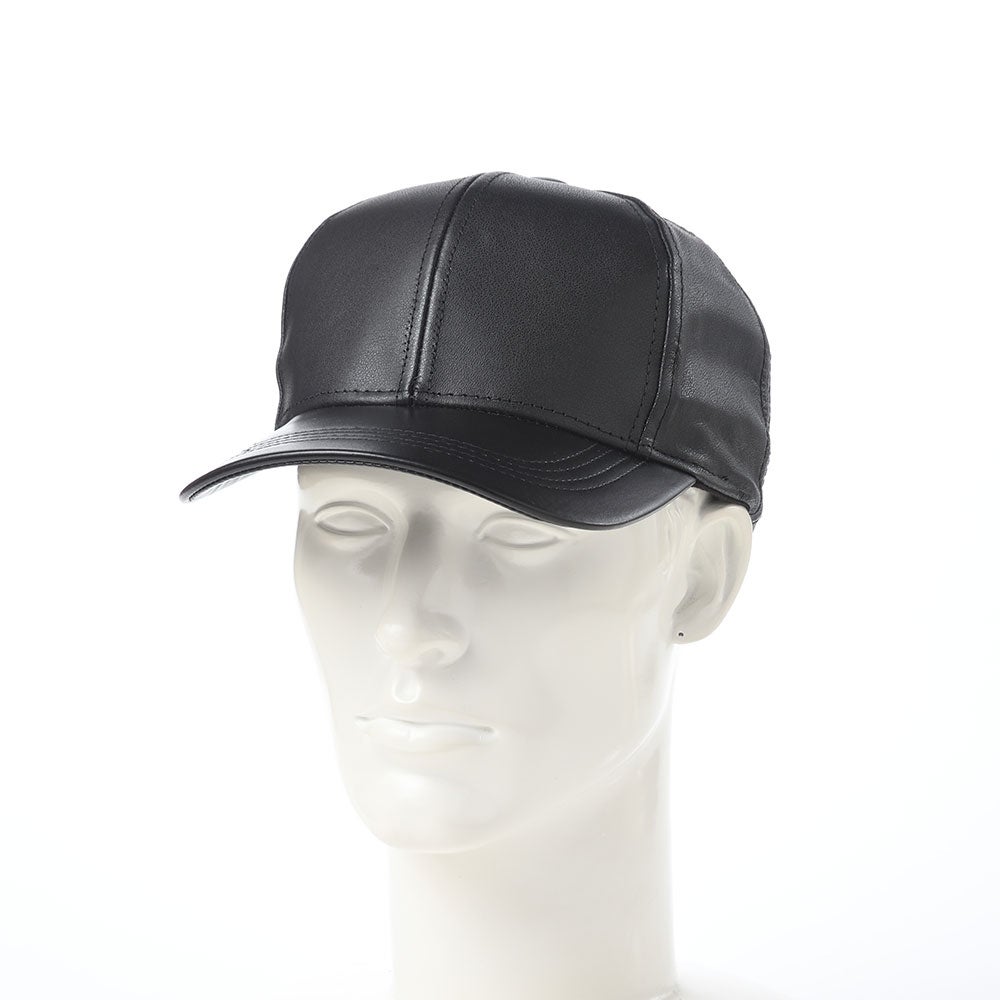 KB Leather Cap（KB レザー キャップ） ブラック | 帽子通販 時谷堂百貨